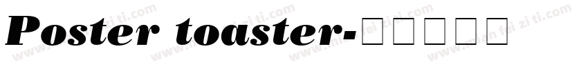 Poster toaster字体转换